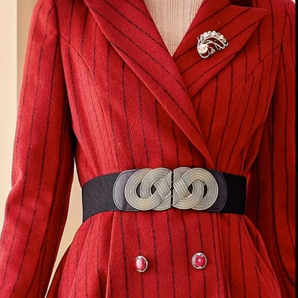 Elastic Metal Belt/ Decorate Wide Belt - Picture 5 of 9